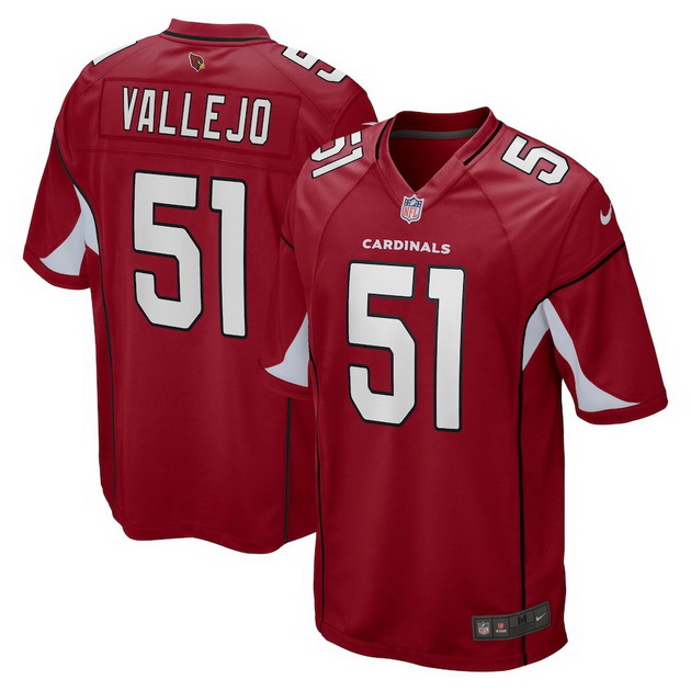 mens nike tanner vallejo cardinal arizona cardinals game jersey